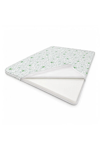 Ralex Topper Saltea Aloe Vera, Spumă/Burete, Grosime 3.5 cm, Husă Detașabilă și Lavabilă