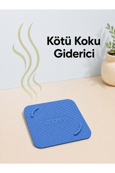 ozzen MAVİ Kötü Koku Böcek Önleyici Silikon Mat Banyo Mutfak Lavabo Balkon Gi...