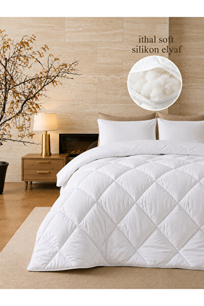 SEVHOME CONCEPT Yumuşak İthal Silikon Yorgan-Çift Kişilik -Microfiber Üst Kumaş