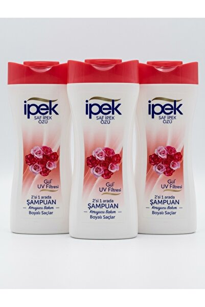 İpek Saf Özü Gül Uv Filtresi Şampuan 2’si 1 Arada 480 ml*3 Adet