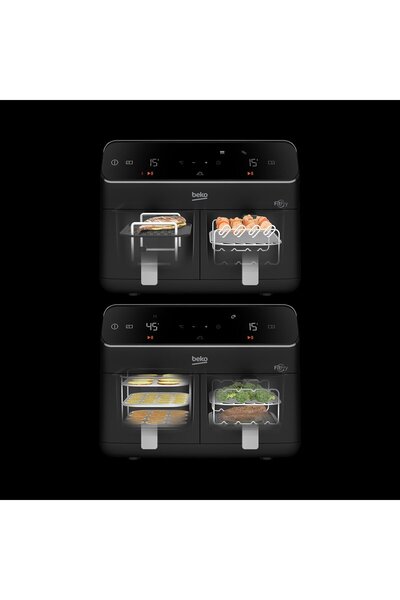 Beko FR 8284 FitFry Az Yağlı Airfryer - Çift Hazneli
