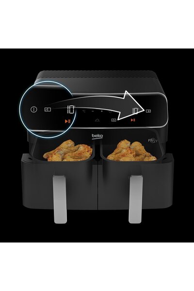 Beko FR 8284 FitFry Az Yağlı Airfryer - Çift Hazneli