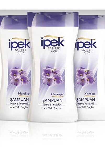 İpek Saf Özü Menekşe Şampuan Hacim ve Parlaklık 480 ml*3 Adet