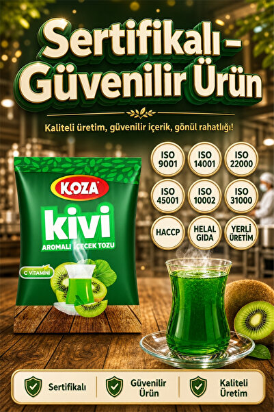 Koza Gurmelerin Seçimi Kivi Aromalı Muhteşem Lezzet Kivi Çayı Premium İçecek Tozu 300 Gram