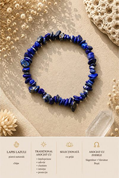 VİALUNA Brățară din Lapis Lazuli – Chips
