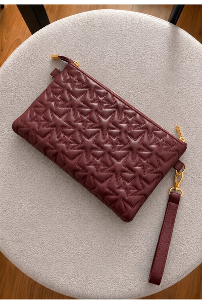 METEBAGS Yıldız desenli El & Portföy çantası