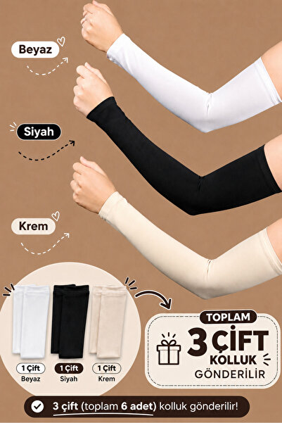 Anatolye 3 Pairs (Black, White, Cream) Lycra Flexible Combed Cotton Multi-Pur...