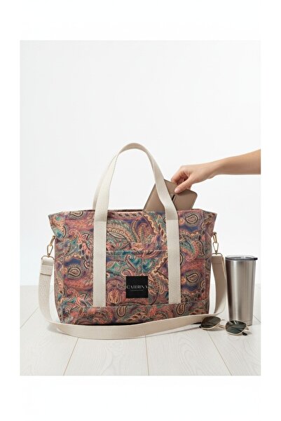 Caterina Collection Ethnic Pattern Hand and Shoulder Bag
