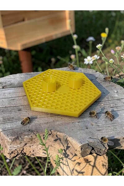 Home UV dayanımlı Arı Suluğu – 1.5L pet şişe uyumlu, yedek kapaklı, devrilmez...