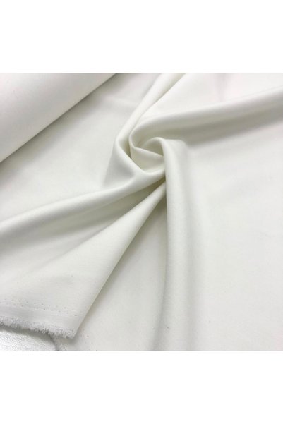 LUSSAMODA Crepe Fabric Flexible Off-White Draped Dress. Etek. Jacket. Pants