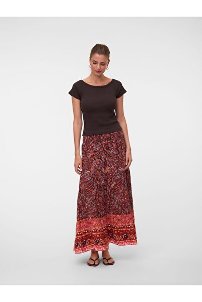 Vero Moda Rock VMSWIP Mittlere Taille Langer Rock