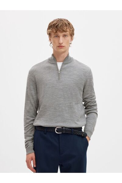 Selected Homme Half-zip Pullover 100% Merinowoll