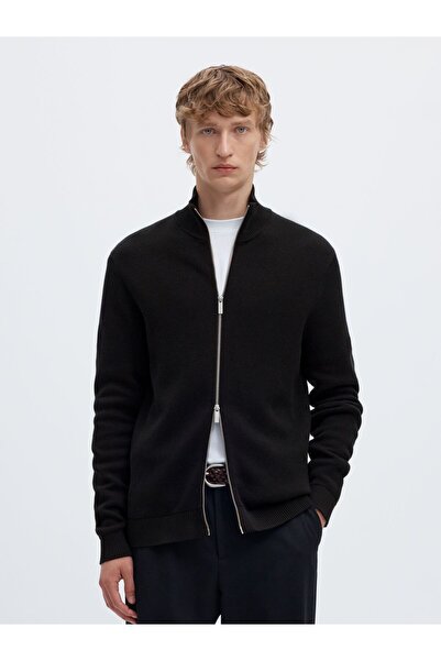 Selected Homme Pullover High Neck Reißverschluss