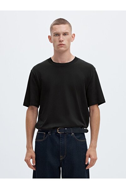 Selected Homme T-Shirt mit Entspannter Passform und Kurzen Ärmeln