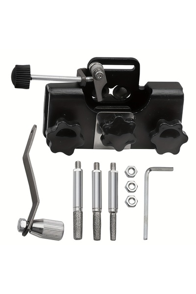 Choice1 Black Fast Chainsaw Sharpening Kit, Portable Hand Crank Chain Saw Sha...