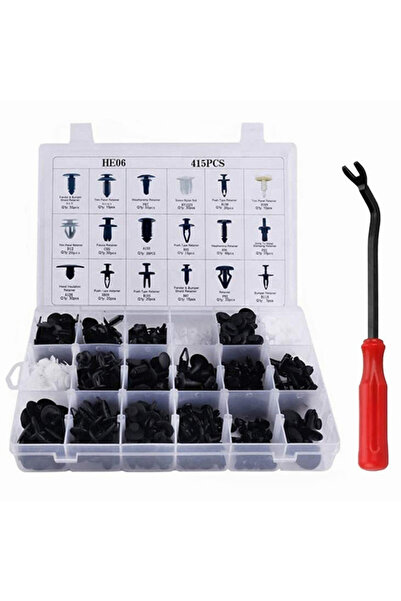 Choice3 415pcs x 1tool 415-50 Pcs Car Bumper Retainer Clips Fender Hole Rivet...