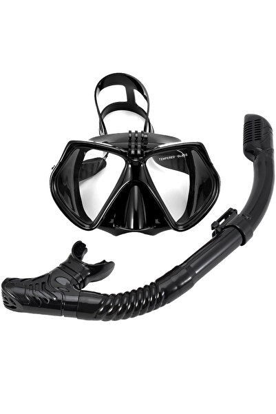 Choice PureBlack Snorkel Set Diving Mask For GoPro Underwater Sports Camera A...