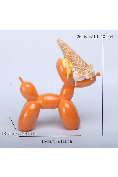 Choice ballondog Balloon Dog Sculpture with IceCream Cone & Cake Design, Crea...