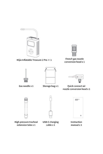 Choice MIJIA Air Pump 2 Pro New MIJIA Air Pump 2 Pro Portable Electric Air Co...