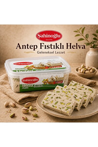 SAHİNOGLU GIDA Antep Fıstıklı Tahin Helvası 700g