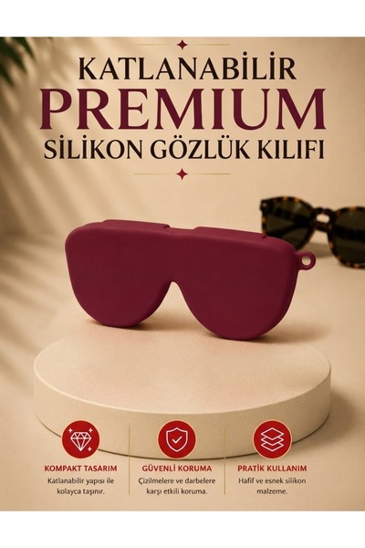 ELECTRONX Katlanabilir Premium Gözlük Kılıfı - Luxury Case- Gözlük Taşıma Kıl...