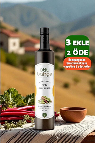 Otlu Bahçe Işkın Sirkesi, Işgın Sirkesi 500ml - Doğal Fermantasyon, Katkısız,...