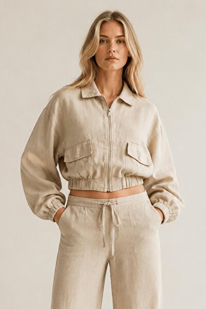 ALEXANDERGARDI Zippered Linen Jacket
