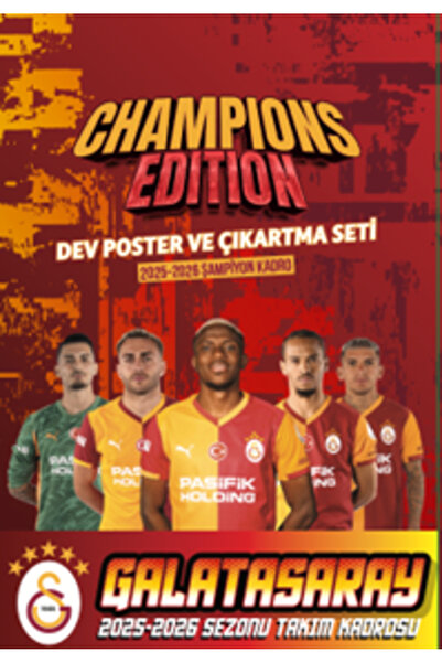 Galatasaray Şampiyon Özel Seri Poster Ve Çıkartma Seti