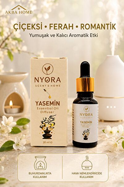 AKBA HOME Esansiyel Yağ 20 ml Buhurdanlık, Difüzör ve Hava Nemlendirici Uyuml...