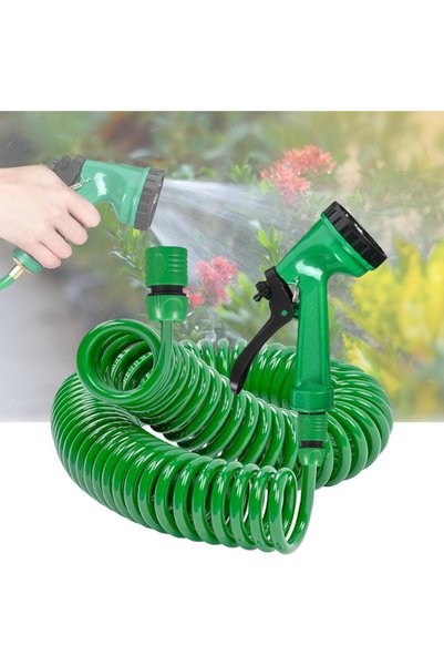 POPÜLER SEPET 15 Metre Su Hortumu - Spiral - Fonksiyonel - Hafif