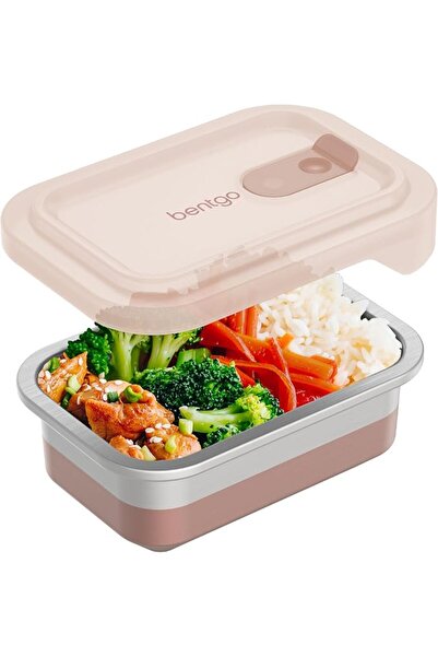 Bentgo ® MicroSteel® Heat & Eat Container - Microwave-Safe, Sustainable & Reu...