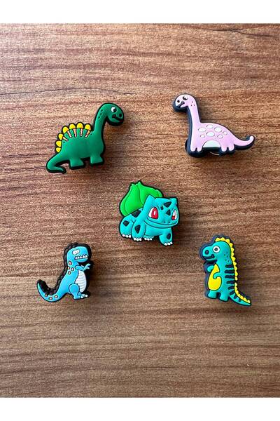 Terlik Süsü 5 ADET Renkli Dinozorlar Set