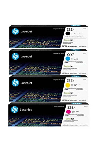 HP 222A Toner Cartridge Set 4 Pack | Black Cyan Yellow Magenta Laser Toner fo...