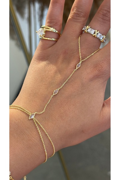 GLARE JEWELRY CO Luxury Stainless Steel Shahmeran with Oval Stone Motif and Z...
