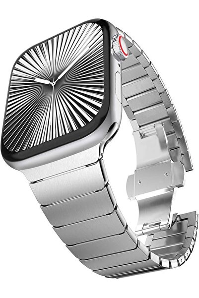 GENERAL Stainless Steel Bracelet with Folding Buckle for Apple Watch Ultra 49...