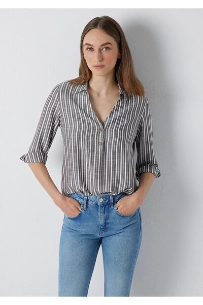Mavi Striped Brown Blouse 122400-85431
