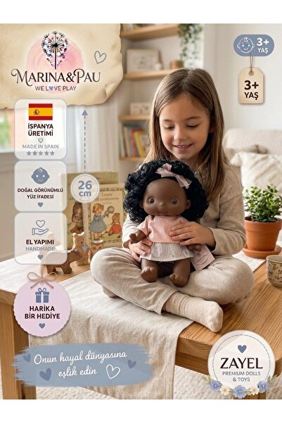 MARINA & PAU 26 cm PAU BASIC Carmen Oyuncak Bebek | İspanyol Bebek