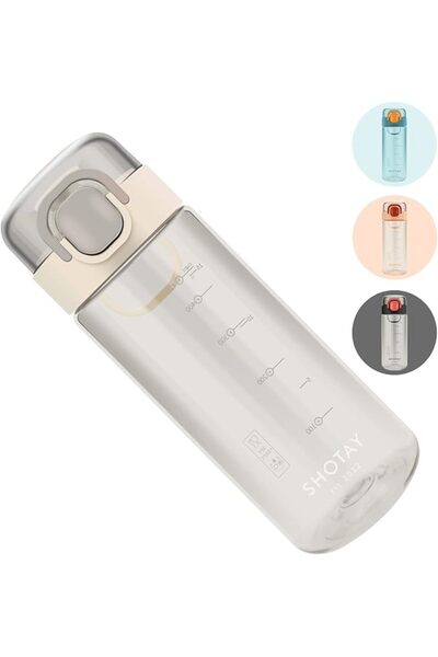 GENERAL Lightweight Quick-Drinking Squeeze Water Bottle Leak-Proof One-Handed...