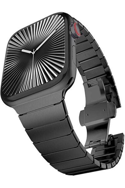 GENERAL Stainless Steel Bracelet with Folding Buckle for Apple Watch Ultra 49...