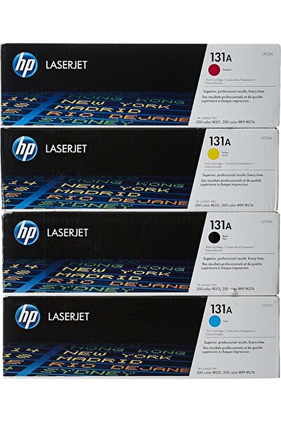 HP 131A Toner Cartridge Set 4 Pack | Black Cyan Yellow Magenta Laser Toner Ca...