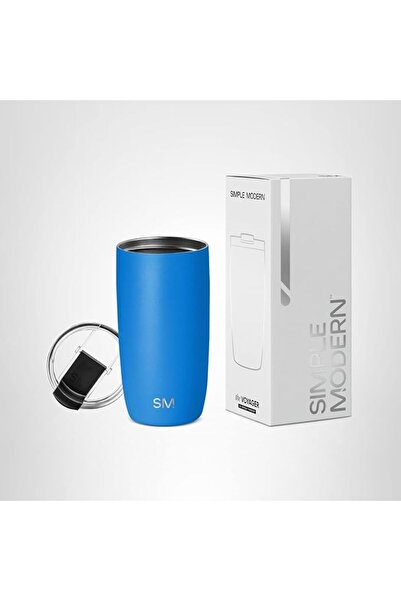 Simple Modern كوب بغطاء قلاب من سيمبل مودرن، مصنوع من الستانلس ستيل، سعة 16.0...