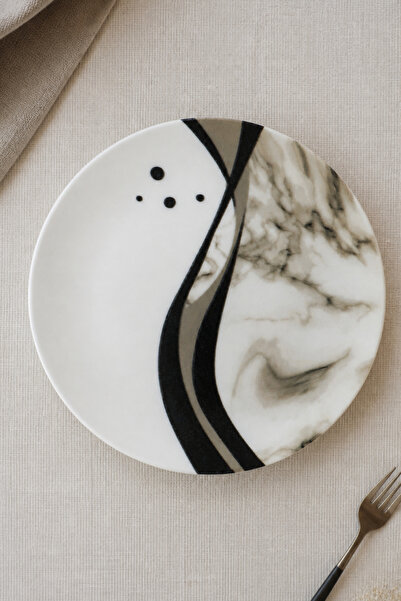 Heda Porselen Yansı 6-Piece Porcelain Cake Set