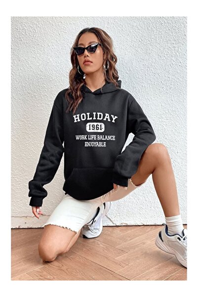 DAXİS Sportwear Company Holiday Oversize Hooded Sweatshirt