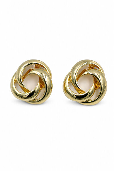 Jack Ferrero Modern Knot Design Yellow Color Bijouterie Earrings Stylish and ...