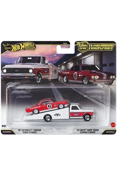 HOT WHEELS Premium Team Transport 66 Chevrolet Corvair Yenko Stinger 72 Chevy...