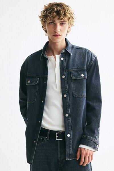 H&M Pamuklu Kot Overshirt Gömlek
