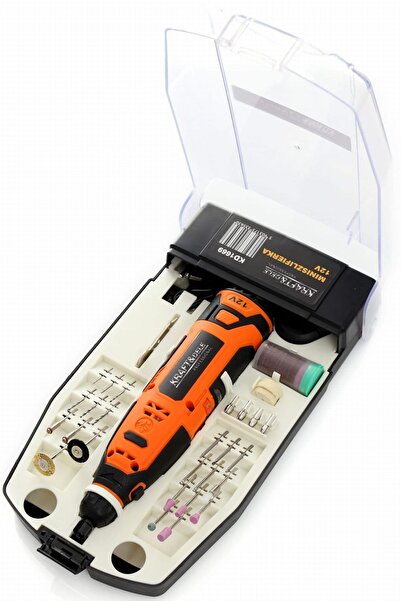 OEM Mini Polizor Multifuncțional de Precizie Set 55 Piese Gri 12V
