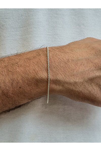 Twist 925 Ayar Gümüş Unisex Minimal Bileklik