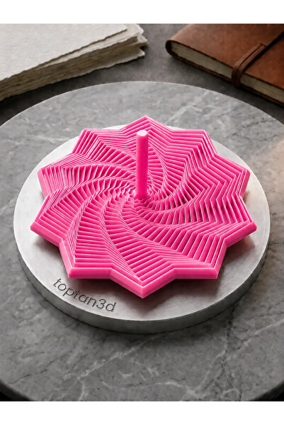 Toptan3D Spiral Fidget Oyuncak - 10 Kenarlı Yıldız Illüzyonlu Stres Oyuncağı ...