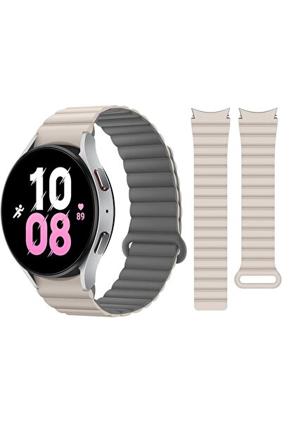 GENERAL سوار رياضي مغناطيسي من السيليكون متوافق مع ساعة سامسونج جالاكسي 7/FE/...